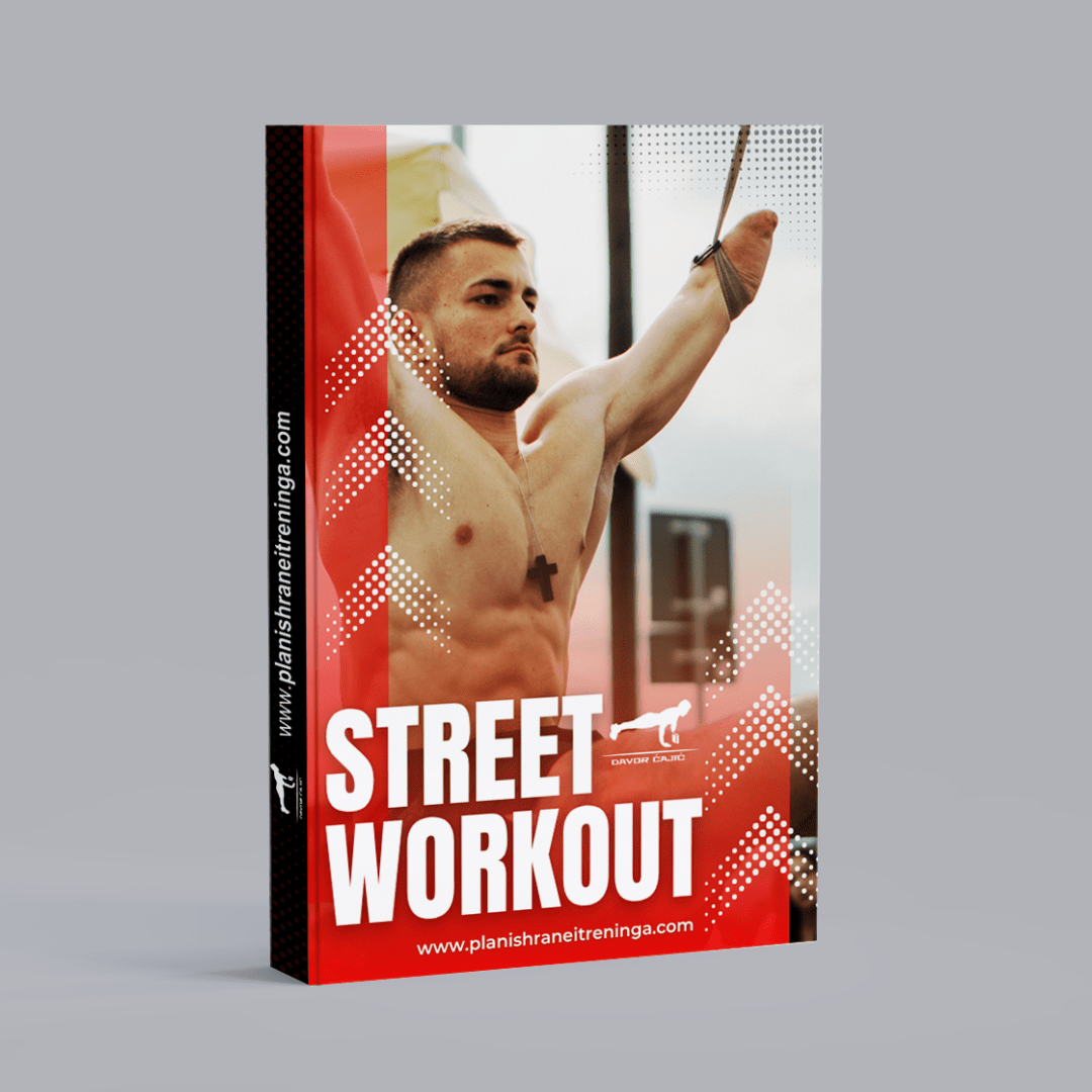 Street workout program: vežbanje na otvorenom sa sopstvenom težinom, uključuje zgibove, sklekove i vežbe za core.